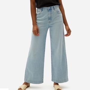 Everlane super soft wide leg jeans high waist